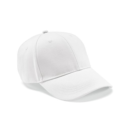 white Gorra Darrell de algodón de 280 gsm. 6 paneles y cierre metálico