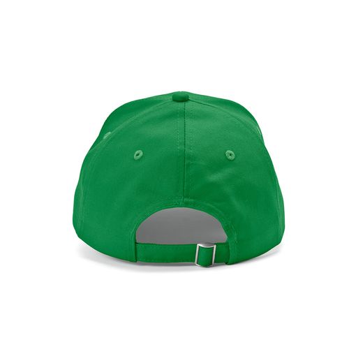 green Gorra Darrell de algodón de 280 gsm. 6 paneles y cierre metálico