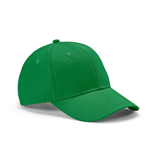 green Gorra Darrell de algodón de 280 gsm. 6 paneles y cierre metálico