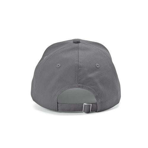 gray Gorra Darrell de algodón de 280 gsm. 6 paneles y cierre metálico