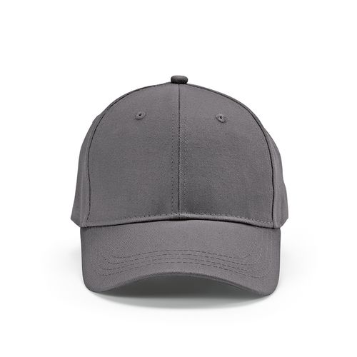 gray Gorra Darrell de algodón de 280 gsm. 6 paneles y cierre metálico