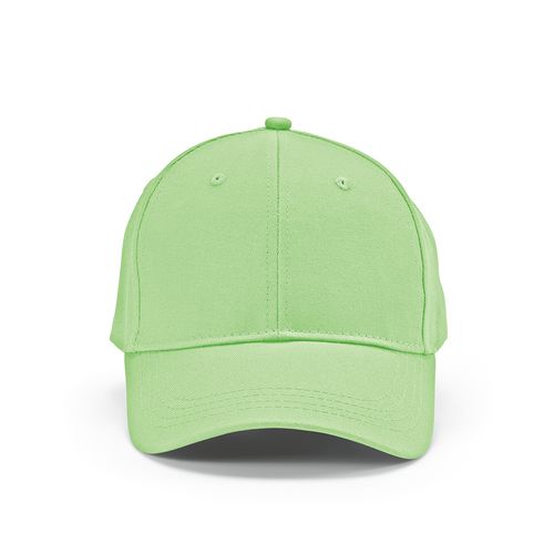 verde claro Gorra Darrell de algodón de 280 gsm. 6 paneles y cierre metálico