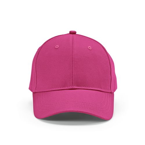 fucsia Gorra Darrell de algodón de 280 gsm. 6 paneles y cierre metálico