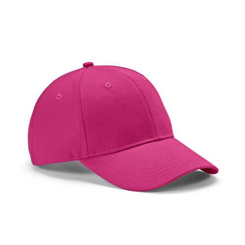 fucsia Gorra Darrell de algodón de 280 gsm. 6 paneles y cierre metálico