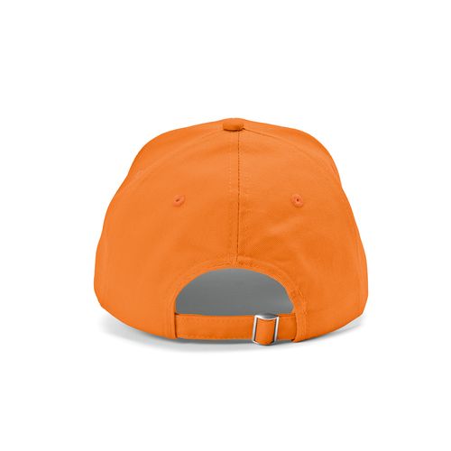 orange Gorra Darrell de algodón de 280 gsm. 6 paneles y cierre metálico