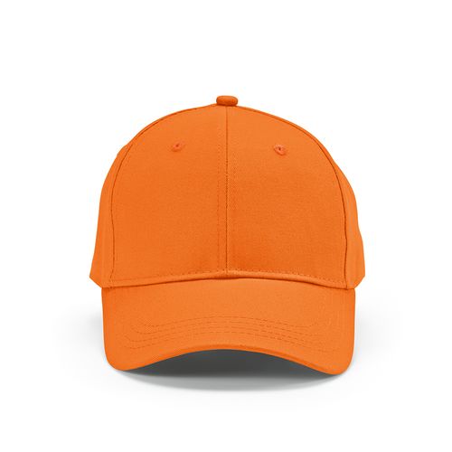 orange Gorra Darrell de algodón de 280 gsm. 6 paneles y cierre metálico