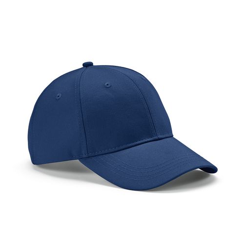 azul marino Gorra Darrell de algodón de 280 gsm. 6 paneles y cierre metálico