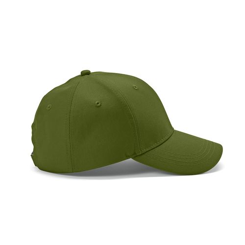 ejército verde Gorra Darrell de algodón de 280 gsm. 6 paneles y cierre metálico