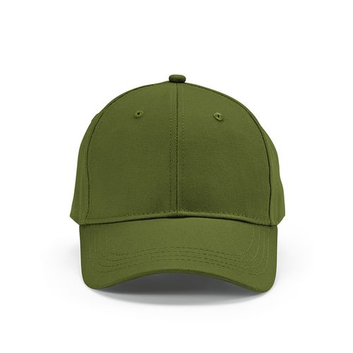 ejército verde Gorra Darrell de algodón de 280 gsm. 6 paneles y cierre metálico