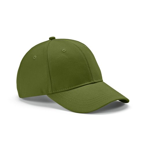 ejército verde Gorra Darrell de algodón de 280 gsm. 6 paneles y cierre metálico