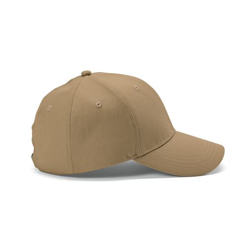 camel Gorra Darrell de algodón de 280 gsm. 6 paneles y cierre metálico