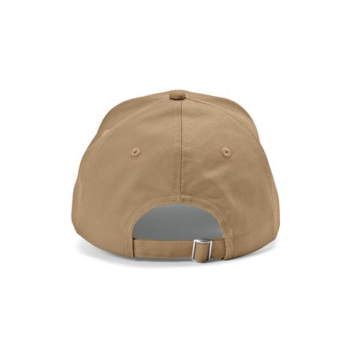 camel Gorra Darrell de algodón de 280 gsm. 6 paneles y cierre metálico