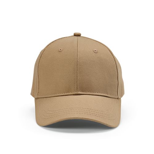camel Gorra Darrell de algodón de 280 gsm. 6 paneles y cierre metálico