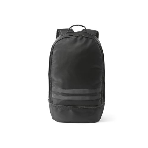 black Mochila Buenos Aires de 25 L de rPET. Dos reflectantes frontales