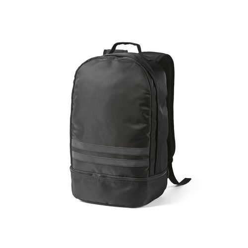 MOCHILA BUENOS AIRES DE 25 L DE RPET.  DOS REFLECTANTES FRONTALES