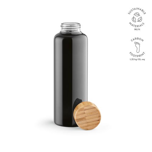 Botella Indus; vidrio borosilicato, tapa bambú, 510 ml. Hermética
