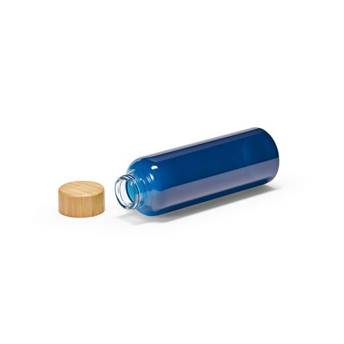 Gourde Indus en verre borosilicate,bouchon bambou 510ml. Etanche