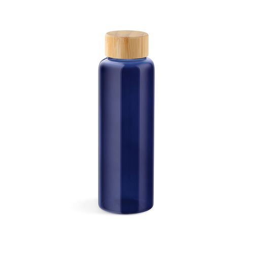 Gourde Indus en verre borosilicate,bouchon bambou 510ml. Etanche
