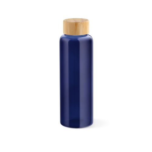 Gourde Indus en verre borosilicate,bouchon bambou 510ml. Etanche