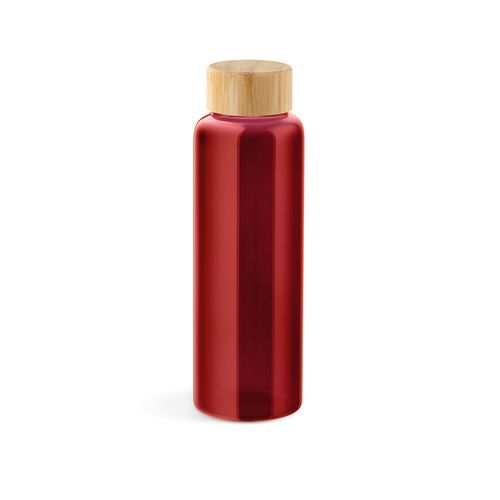 Gourde Indus en verre borosilicate,bouchon bambou 510ml. Etanche