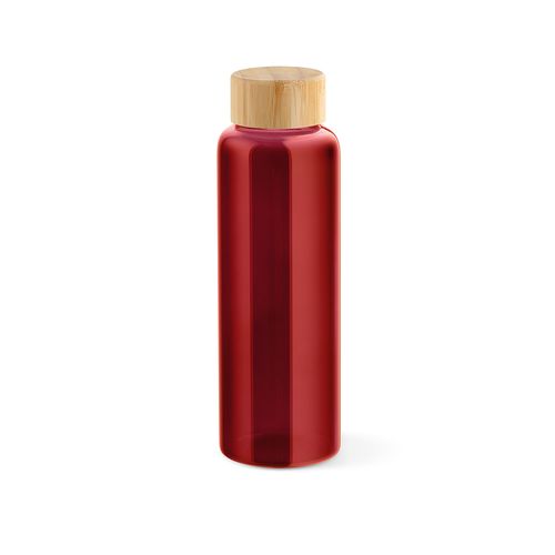 Gourde Indus en verre borosilicate,bouchon bambou 510ml. Etanche