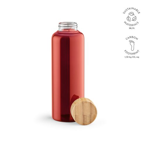 Botella Indus; vidrio borosilicato, tapa bambú, 510 ml. Hermética
