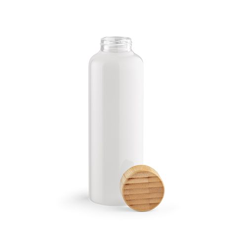 Botella Indus; vidrio borosilicato, tapa bambú, 510 ml. Hermética