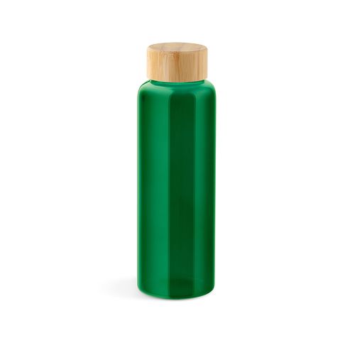 Gourde Indus en verre borosilicate,bouchon bambou 510ml. Etanche