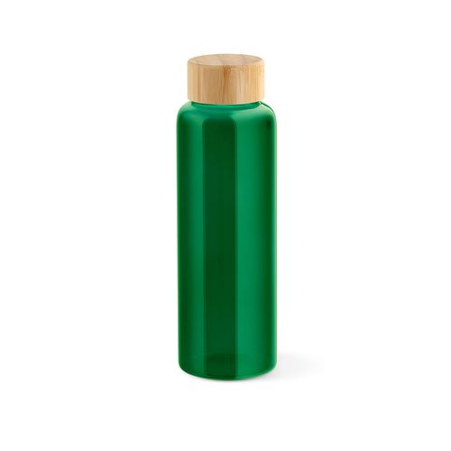 Gourde Indus en verre borosilicate,bouchon bambou 510ml. Etanche