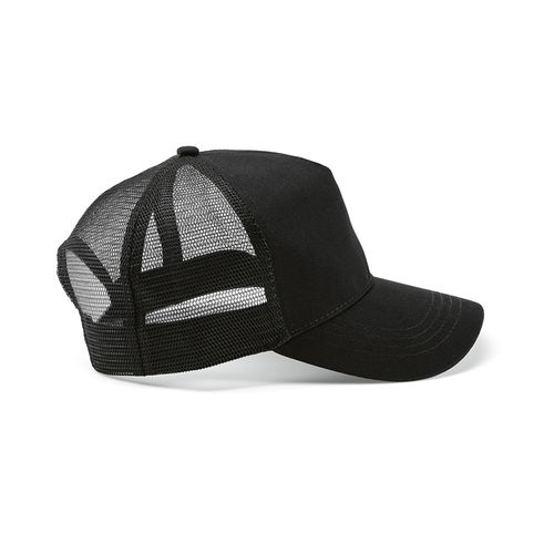black Gorra Zappa de rPET y rCotton. 5 paneles y cierre a presión