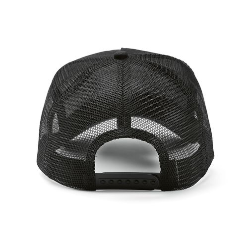 black Gorra Zappa de rPET y rCotton. 5 paneles y cierre a presión