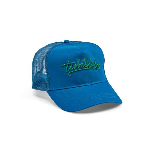 blue Gorra Zappa de rPET y rCotton. 5 paneles y cierre a presión