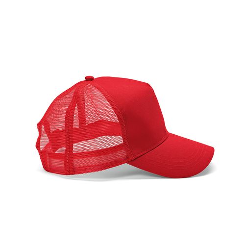 red Gorra Zappa de rPET y rCotton. 5 paneles y cierre a presión