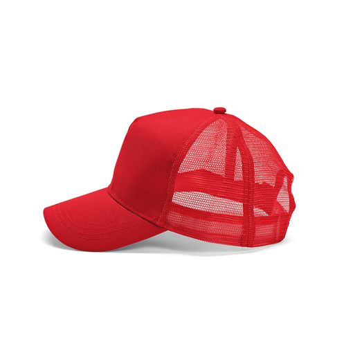 red Gorra Zappa de rPET y rCotton. 5 paneles y cierre a presión