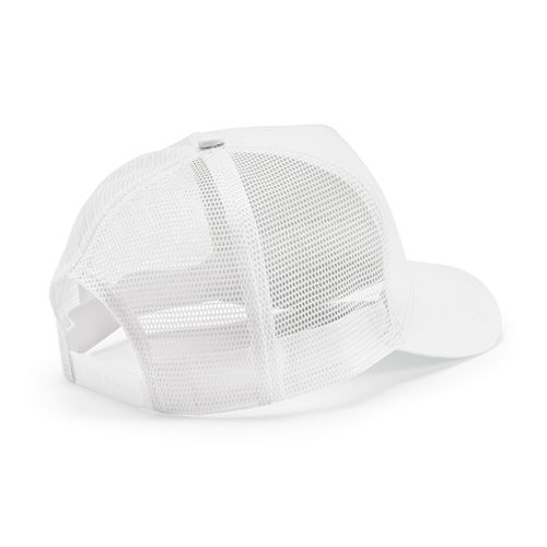 white Gorra Zappa de rPET y rCotton. 5 paneles y cierre a presión