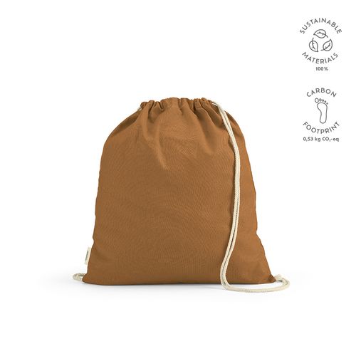 marrón Petate Lhotse de algodón reciclado 140 gsm. Cuerdas de rCotton