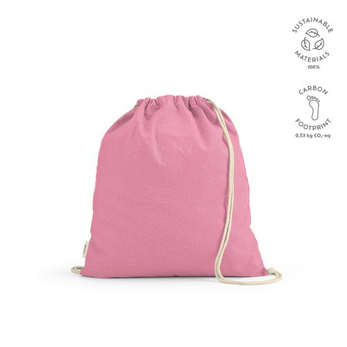 Sac à cordon Lhotse rCOTON 140 g/m². Cordon en coton recyclé