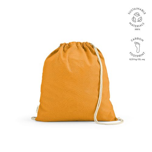 Sac à cordon Lhotse rCOTON 140 g/m². Cordon en coton recyclé