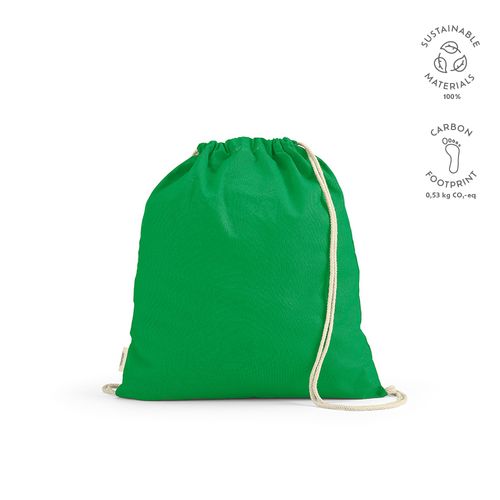 Sac à cordon Lhotse rCOTON 140 g/m². Cordon en coton recyclé