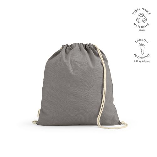 Sac à cordon Lhotse rCOTON 140 g/m². Cordon en coton recyclé