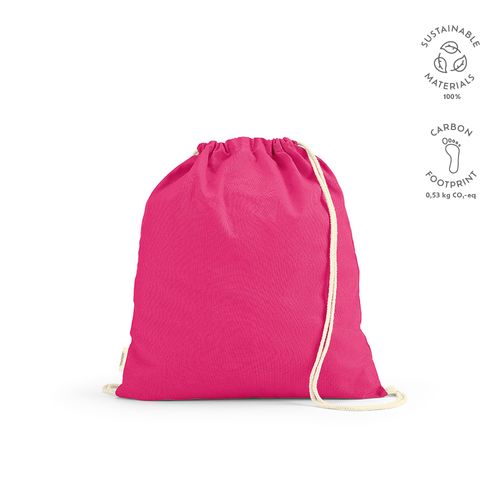 Sac à cordon Lhotse rCOTON 140 g/m². Cordon en coton recyclé