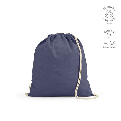 Sac à cordon Lhotse rCOTON 140 g/m². Cordon en coton recyclé