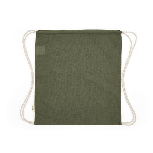 ejército verde Petate Lhotse de algodón reciclado 140 gsm. Cuerdas de rCotton