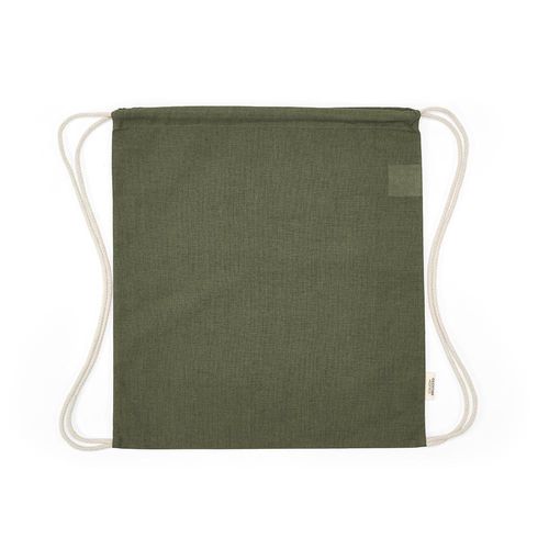 ejército verde Petate Lhotse de algodón reciclado 140 gsm. Cuerdas de rCotton
