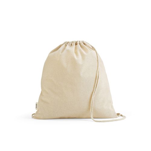 Sac à cordon Lhotse rCOTON 140 g/m². Cordon en coton recyclé