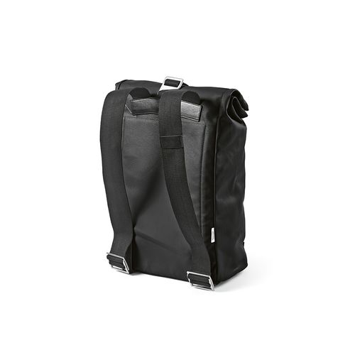 black Mochila Berlin de 23L de rCotton de 340 gsm y rPU. PC de 17