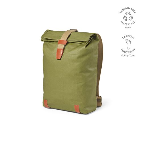Mochila Berlin de 23L de rCotton de 340 gsm y  rPU. PC de 17
