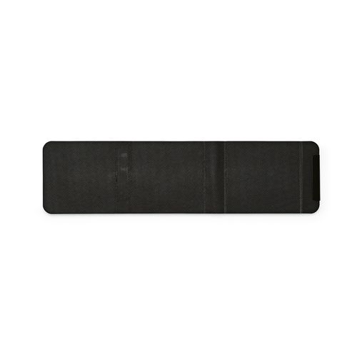 black Cargador inalámbrico Linnaeus; de rPU, 15 W. Puerto USB-C