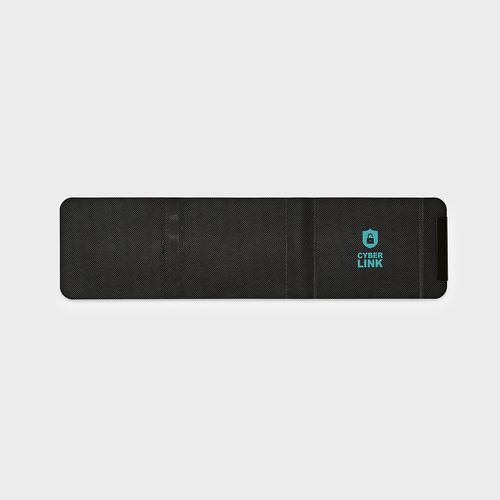 black Cargador inalámbrico Linnaeus; de rPU, 15 W. Puerto USB-C