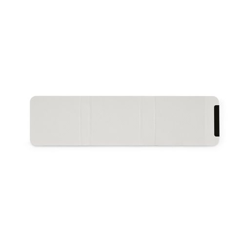 white Cargador inalámbrico Linnaeus; de rPU, 15 W. Puerto USB-C